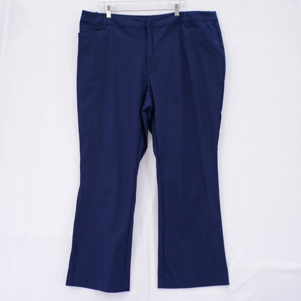 St. John's Bay Blue High Rise Dress Pants -24W- 43 / 31.5 Cotton Spandex - Picture 3 of 8